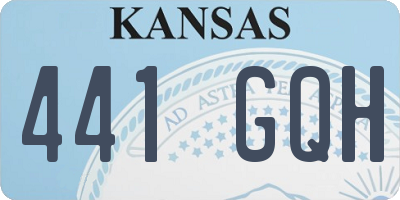 KS license plate 441GQH