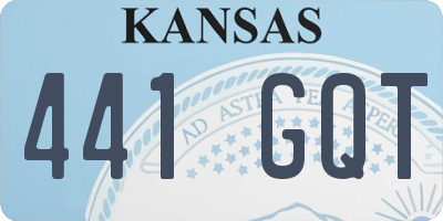KS license plate 441GQT
