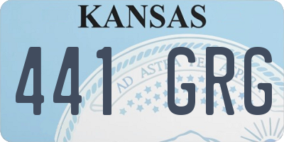 KS license plate 441GRG
