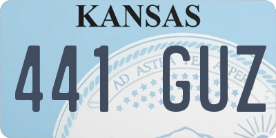KS license plate 441GUZ