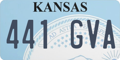 KS license plate 441GVA