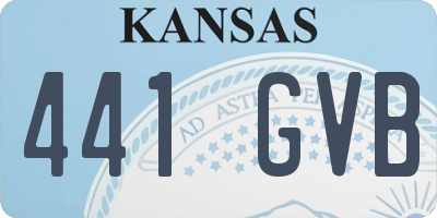 KS license plate 441GVB
