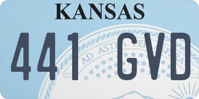 KS license plate 441GVD