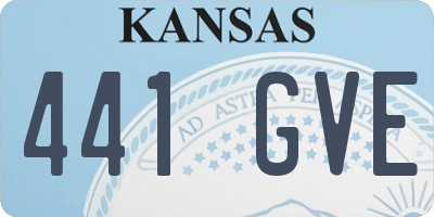 KS license plate 441GVE