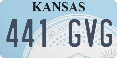 KS license plate 441GVG