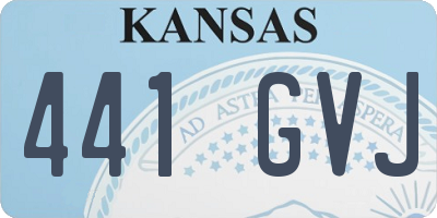 KS license plate 441GVJ