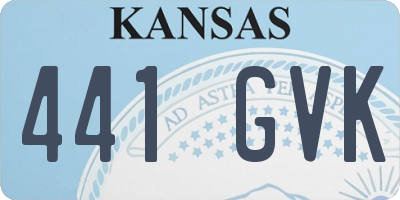 KS license plate 441GVK