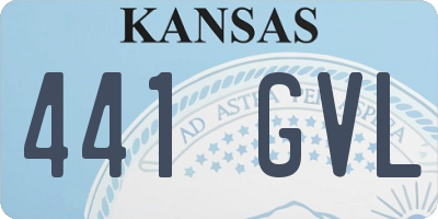 KS license plate 441GVL