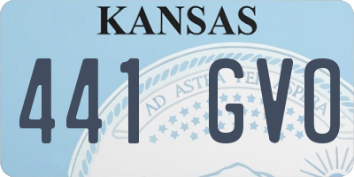 KS license plate 441GVO