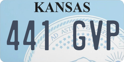 KS license plate 441GVP