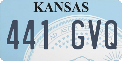 KS license plate 441GVQ