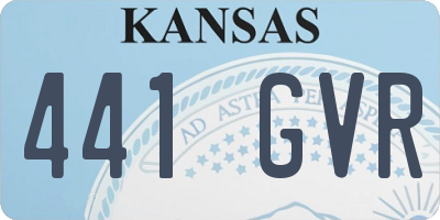 KS license plate 441GVR