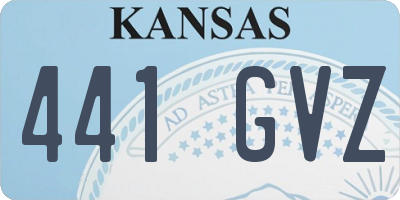 KS license plate 441GVZ