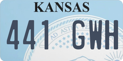 KS license plate 441GWH