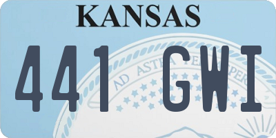 KS license plate 441GWI