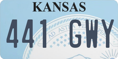 KS license plate 441GWY