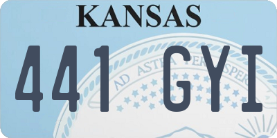 KS license plate 441GYI