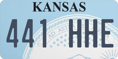 KS license plate 441HHE
