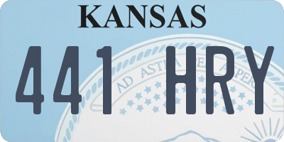 KS license plate 441HRY