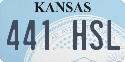 KS license plate 441HSL