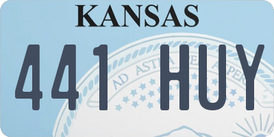 KS license plate 441HUY