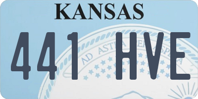 KS license plate 441HVE