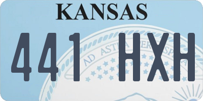 KS license plate 441HXH