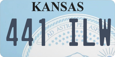 KS license plate 441ILW