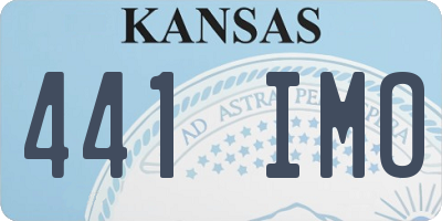 KS license plate 441IMO