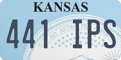 KS license plate 441IPS