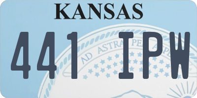 KS license plate 441IPW