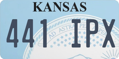 KS license plate 441IPX