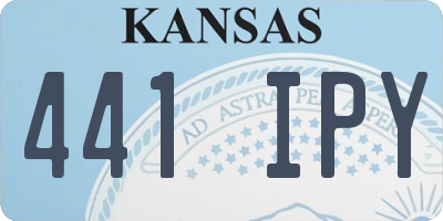 KS license plate 441IPY