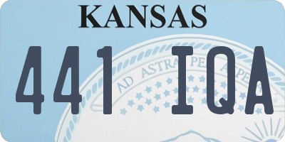 KS license plate 441IQA