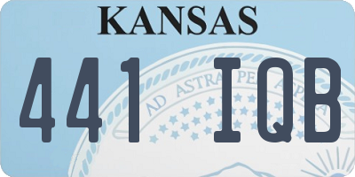 KS license plate 441IQB