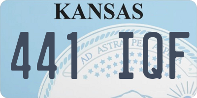 KS license plate 441IQF