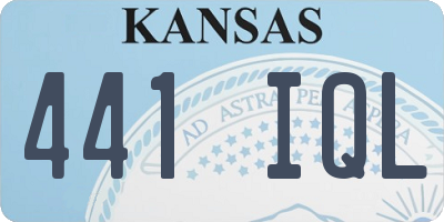 KS license plate 441IQL