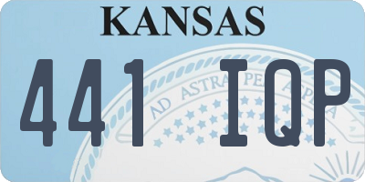 KS license plate 441IQP