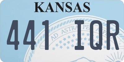 KS license plate 441IQR