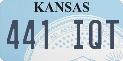 KS license plate 441IQT