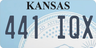 KS license plate 441IQX