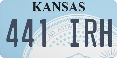 KS license plate 441IRH