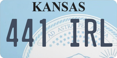KS license plate 441IRL