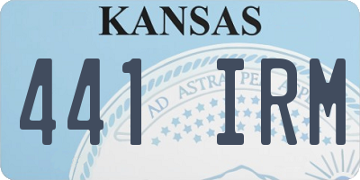 KS license plate 441IRM