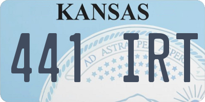 KS license plate 441IRT
