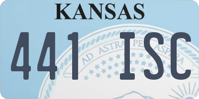 KS license plate 441ISC
