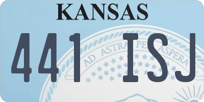 KS license plate 441ISJ