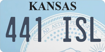 KS license plate 441ISL