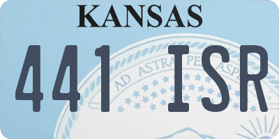 KS license plate 441ISR