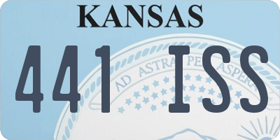 KS license plate 441ISS